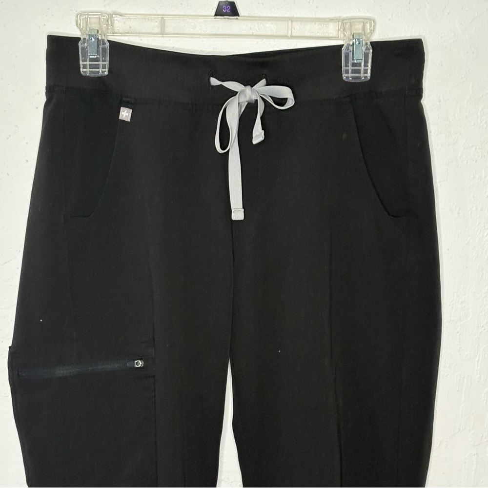 Figs‎ Zamora Joggers Scrub Pants Women’s Small Black Pockets Comfort Drawstring